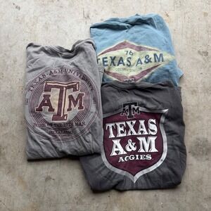 Lot of 3 Comfort Colors Texas A&M Aggies T-Shirts Mens XL Heavyweight Cotton Tee